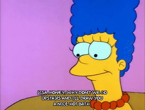 Lisa Honey I'll Draw You Nice Hot Bath Time GIF