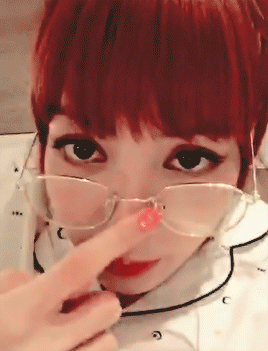 Lisa Manoban Blackpink Pushing Up Her Eyeglasses GIF