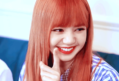 Lisa Manoban Of Blackpink Giggling During Interview GIF