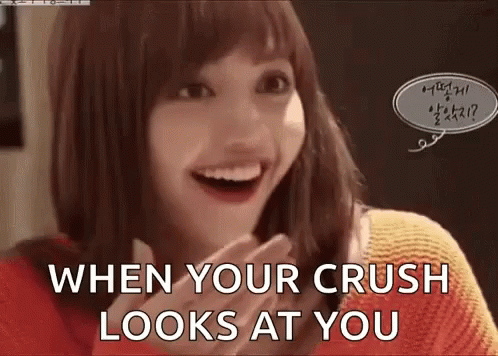 Lisa Meme When Your Crush Looks At You GIF