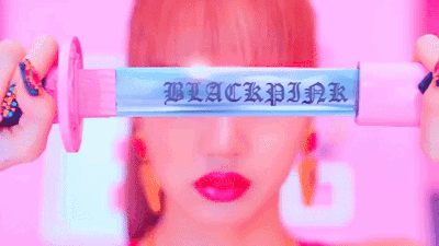 Lisa Of Blackpink Drawing A Sword GIF
