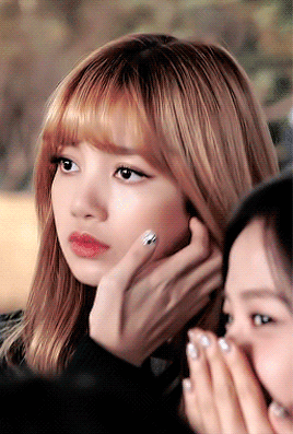 Lisa Of Blackpink Fixing Up Her Hair GIF