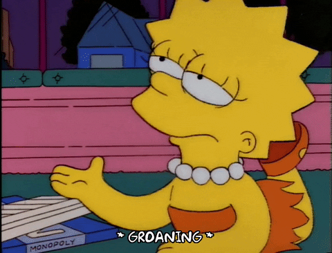 Lisa Receiving Monopoly Money The Simpsons GIF