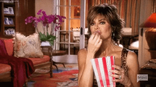 Lisa Rinna Popcorn Ready GIF