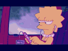 Lisa Simpson Broken Sleepless Sad Aesthetic GIF