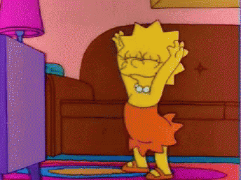 Lisa Simpson Cabbage Patch Dance GIF