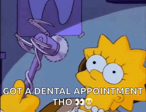 Lisa Simpson Holding Dental Drill Got a Dental Appointment Tho