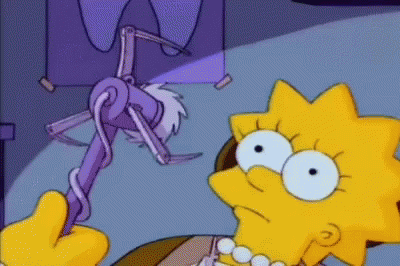 Lisa Simpson Holding Toothbrush GIF