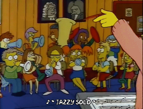 Lisa Simpson Kicked Out From Band Practice GIF
