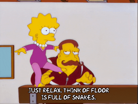 Lisa Simpson On Balance Beam The Simpsons GIF