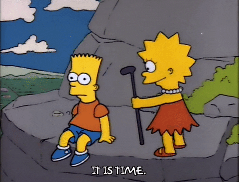 Lisa Simpson Saying It Is Time GIF