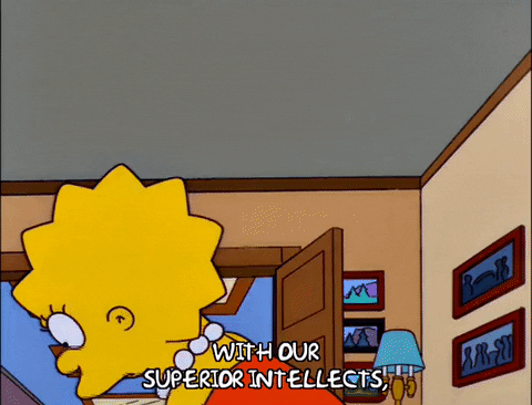 Lisa Simpson With Superior Sharp Intellects GIF