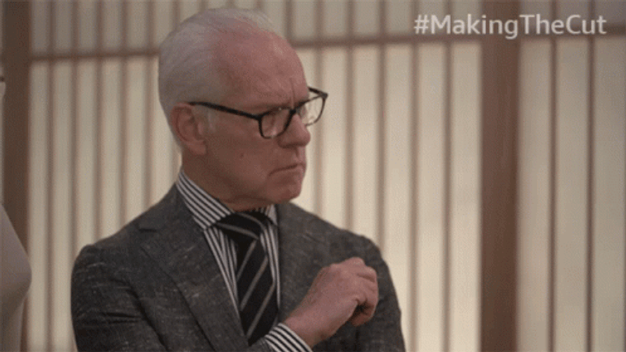 Listening Tim Gunn To Other Character GIF