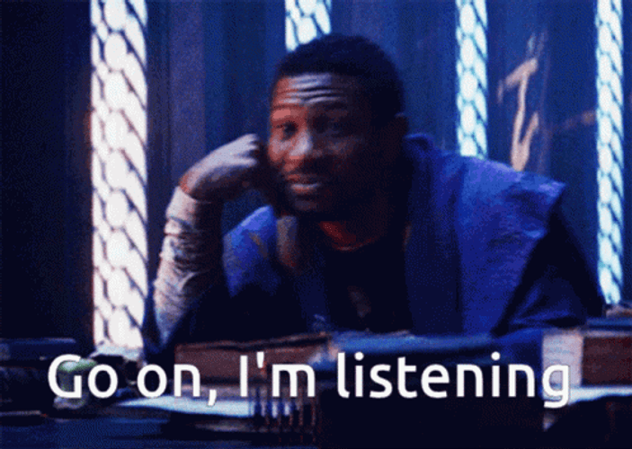 Listening To Someone Talking GIF