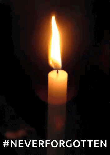 Lit Candle Never Forgotten