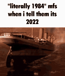 Literally 1984 People When Heared The Year GIF