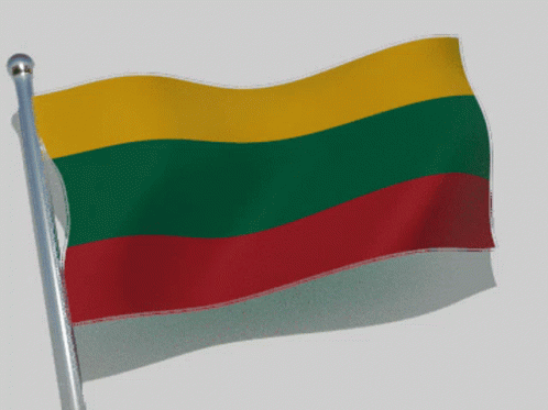 Lithuania Flag Pole GIF