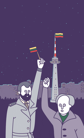 Lithuania Holiday Illustration GIF