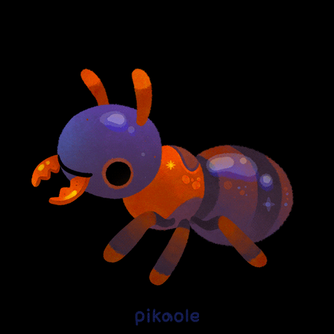 Little Ants Agree Animation GIF