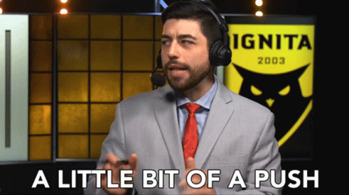 Little Bit Of Push Smite Sports Commentator GIF