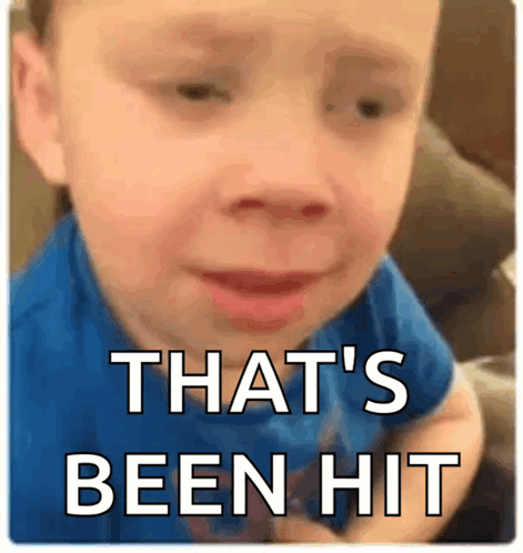 Little Boy Crying Hit on Bottom