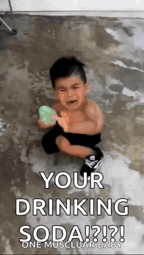 Little Boy Crying While Holding Soap Dispenser