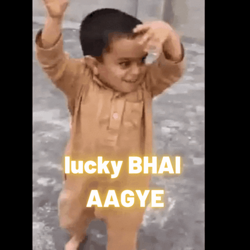 Little Boy Dancing Lucky Bhai Aagye