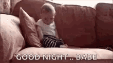 Little Boy Fell Asleep Good Night Babe GIF