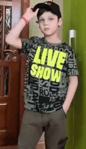 Little Boy Hats Off GIF