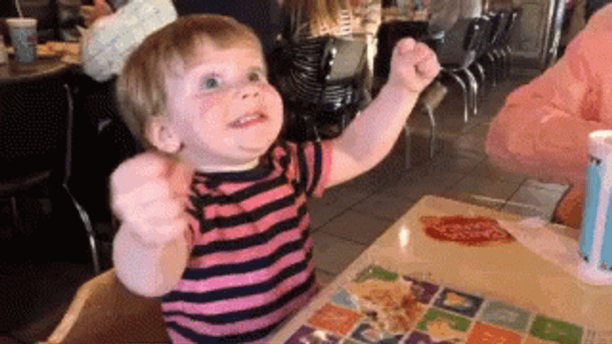 Little Boy's Face Of Excitement GIF