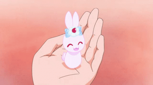 Little Bunny Hopping Kirakira Pretty Cure GIF
