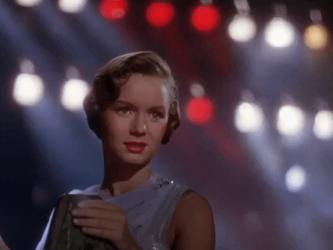 Little Debbie Reynolds Singing In The Rain GIF