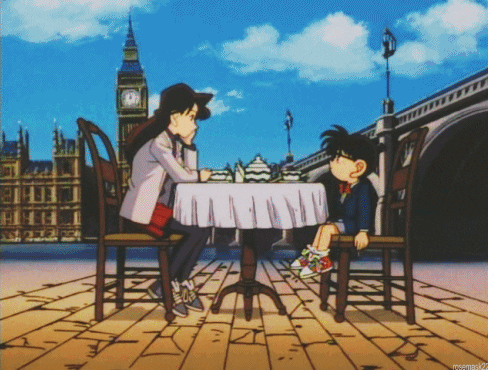 Little Detective Conan Date With Ran Mouri GIF