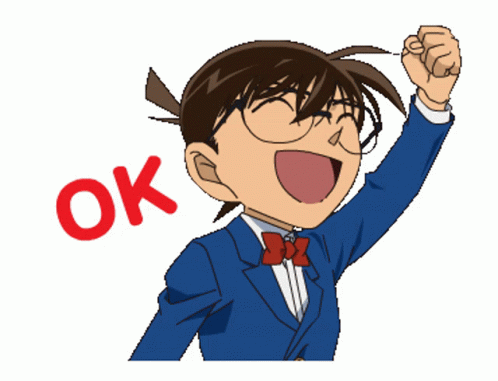 Little Detective Conan Says Ok GIF