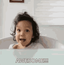 Little Girl Awesome Thumbs Up GIF