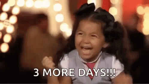 Little Girl Crying Saying 3 More Days