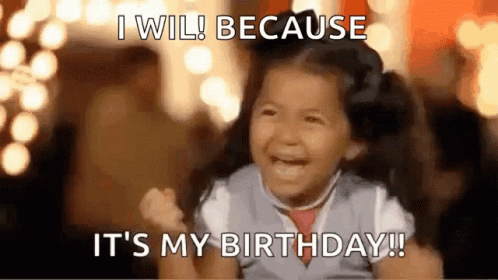 Little Girl Crying Saying Its My Birthday GIF