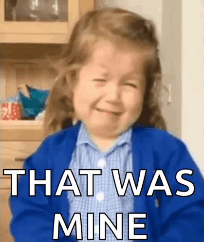 Little Girl Crying With That Was Mine