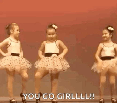 Little Girl Dancing Hands in Air