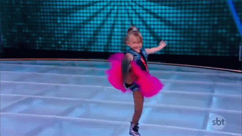 Little Girl Dancing in Pink Tutu