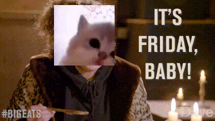 Little Girl Dancing It's Friday GIF