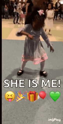Little Girl Dancing She Is Me