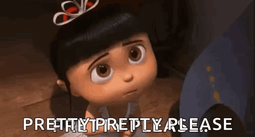 Little Girl from Despicable Me Sitting