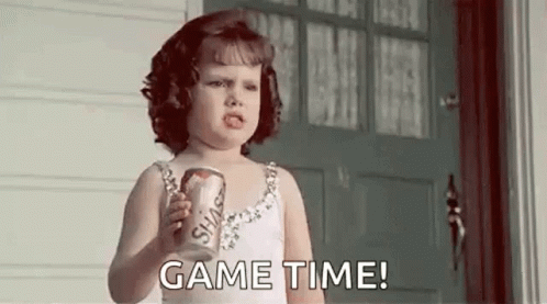 Little Girl Game Time GIF