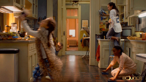 Little Girl Hair Spray Bottle GIF