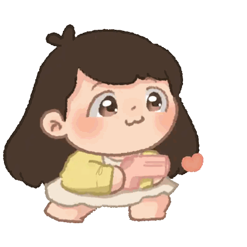 Little Girl Holding Pink Heart
