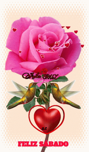 Little Girl Holding Red Heart Feliz Sabado GIF