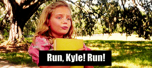Little Girl Holding Run Kyle Run Book