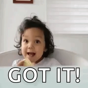 Little Girl in Bathtub Eating Snack Got It