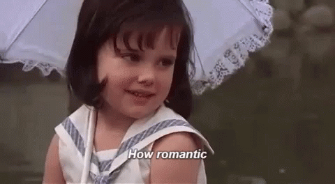 Little Girl in Sailor Suit Saying How Romantic